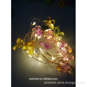 Christmas decoration LED battery operated copper string light with shapes